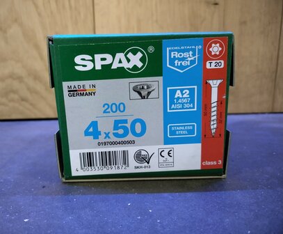 05 Spax RVS 4x50mm