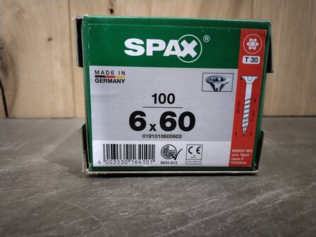 Spax gegalvaniseerd 6x60mm