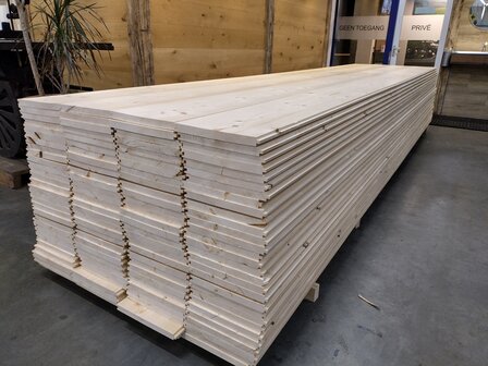 Vurenhouten vloerdelen 25x280 MM 36.15 per vierkante meter