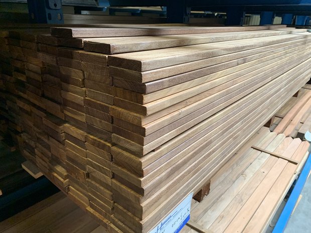Ongewijzigd leerling Pa 18x90 mm hardhouten geschaafde planken - Van Hameren Houthandel
