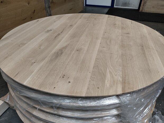 Eiken Rond 140cm 40mm dikte