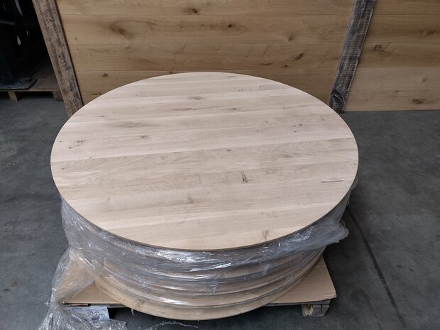 Eiken Rond 140cm 40mm dikte